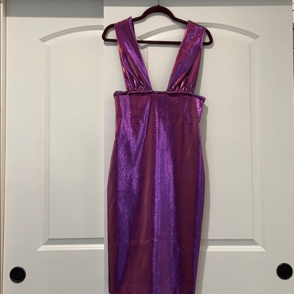 AREA Metallic Dress